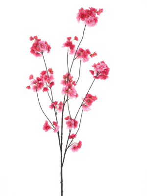 Prunus Malaga spray cerise 126 cm kunstbloem Nova Nature - Nova nature