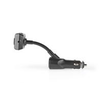 FM-Audiotransmitter voor Auto | Zwanenhals | Handsfree bellen | 2.0 " | LED-Scherm | Bluetooth® | QC 3.0 / 5.0 V DC / 2.4 A | Snelladen | Bass boost | Google Assistant / Siri | Grijs / Zwart - thumbnail