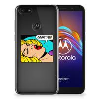 Motorola Moto E6 Play Silicone Back Cover Popart Oh Yes - thumbnail