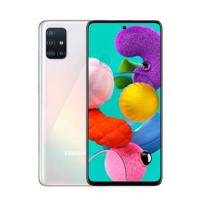 Samsung Galaxy A51 (16.4cm (6.5 inch) 128 GB intern geheugen, 4 GB RAM, Dual SIM, Android, prism crush white) Duitse versie - thumbnail