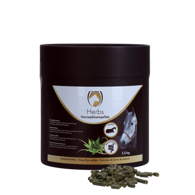 Excellent Horse Herbs Hennepbloempellets 1,5 kg Excellent Horse Herbs Hennepbloempellets 1,5 kg