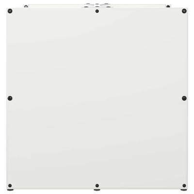 Brandhoutrek 40x40x40 cm koudgewalst staal wit