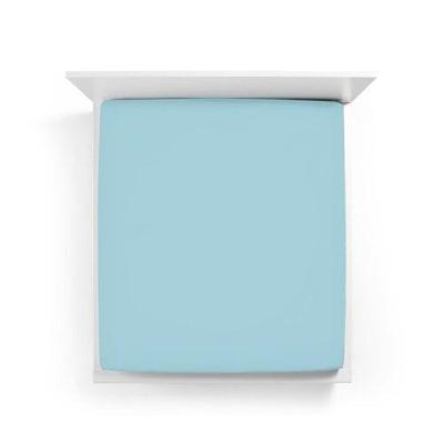 Bella Donna Bella Donna Hoeslaken Jersey Tweepersoons licht turquoise - 0518 140/190-160/220