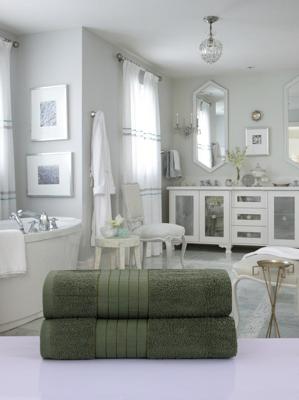 Good Morning Handdoeken set van 8 "Uni" - Groen - Katoen Good Morning Handdoeken set van 8 "Uni" - Groen - Katoen