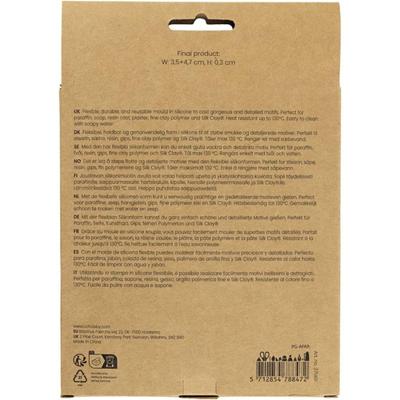 Creativ Company Siliconen vormen, sneeuwvlokken en kerstbomen, h: 0,3 cm, b: 3,5+4,7 cm, met gat om op te hangen, mat transparant, 2 stuk/ 1 stuk