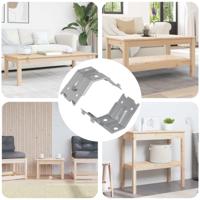 VidaXL Beugel 2 pcs verzinkt 106 x 55 x 1,5mm staal - thumbnail