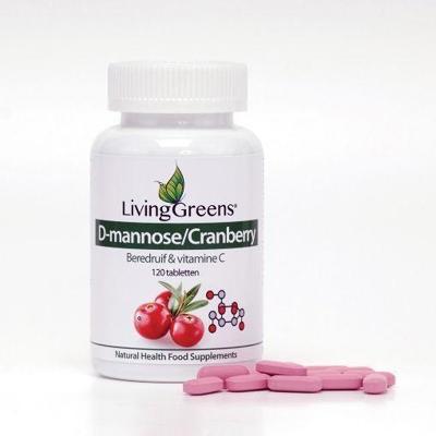 Livinggreens Cranberry met D-Mannose 120 Tabletten