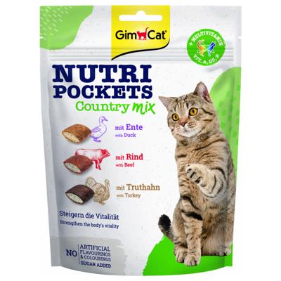 GIMCAT NUTRI POCKETS COUNTRY MIX 150 GR