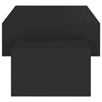 Salontafel 105x55x32 cm bewerkt hout zwart - thumbnail