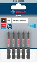 Bosch Accessoires PRO Robertson slagschroefbit | R2 | 55 mm | 5-delig - 2608522553 - thumbnail
