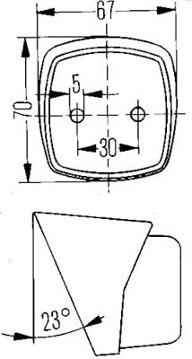 HELLA positionsleuchte "serie 003 057 - 005 639 " position lights left/righ black parking light