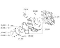 Polini cilinder pakkingset seal set - thumbnail