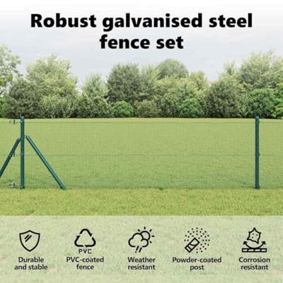 VidaXL Afrasteringspaal groen 10 x 0,4 m (12 x 12 mm gaas)