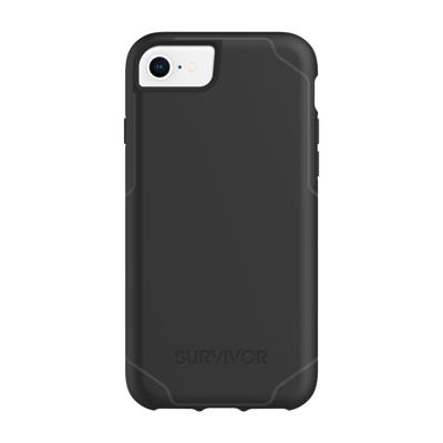Griffin Survivor Strong - Achterzijde behuizing voor mobiele telefoon - zwart - voor Apple iPhone 6, 6s, 7, 8, SE (2e generatie)