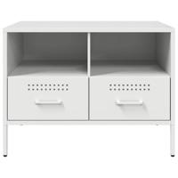 Tv-meubelen 2 st 68x39x50,5 cm staal wit - thumbnail