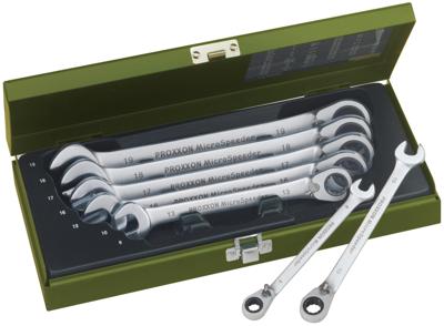 Proxxon Industrial 23124 MicroSpeeder Ring-steeksleutelset 7-delig Sleutelbreedte (metrisch) 8 - 19 mm