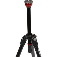 Manfrotto 755CX3 Treppiede Serie MDEVE per Video, con Base Livellante da 50 mm, 3 Sezioni a Tubo Singolo, in Carbonio, Nero - thumbnail
