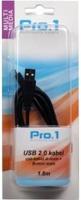 Enzo Pro-1 USB kabel A-male -> B-mini male 1,8 meter - 9280195 - thumbnail