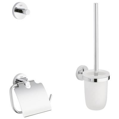 Grohe Essentials toilet accessoires 3-delig chroom Grohe Essentials toilet accessoires 3-delig chroom