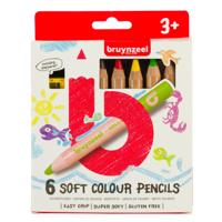 Bruynzeel kids zachte kleurpotloden, 6st. - thumbnail