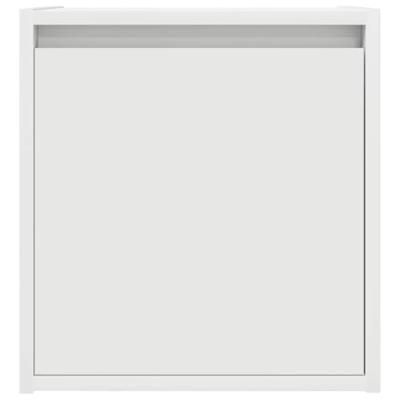 Nachtkastje wandmontage 38x34x40 cm wit