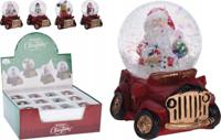 Sneeuwbol Kerstfiguur Auto 7cm Assorti 1st - thumbnail