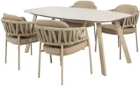 4 Seasons Outdoor diningset calma manolo latte - thumbnail
