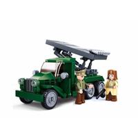 Sluban Army WWII raketwerper bouwstenen set - wit (M38-B0975) - thumbnail