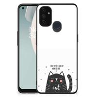 OnePlus Nord N100 Hoesje Cat Good Day - thumbnail