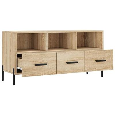 Tv-meubel 102x36x50 cm bewerkt hout sonoma eikenkleurig