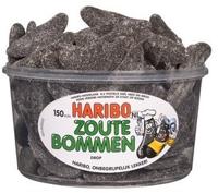 Haribo drop zoute bommen (150 stuks) - thumbnail