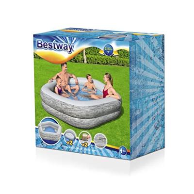 Bestway Opblaasbaar Familiair Zwembad 213x206x53 cm +6 Jaar Tuin 54423