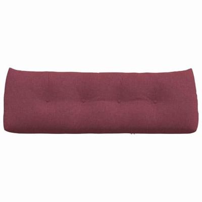 VidaXL Rugkussen wijnrood 140 x 24 x 50 cm stof VidaXL Rugkussen wijnrood 140 x 24 x 50 cm stof