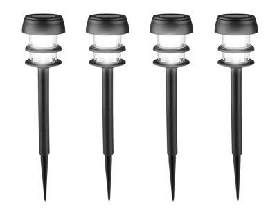LIVARNO Set van 4 solar tuinlampen (Smal)