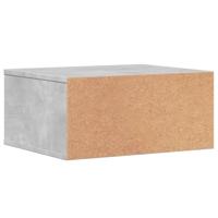 VidaXL Printerkastje 49x40x22,5 cm bewerkt hout betongrijs - thumbnail