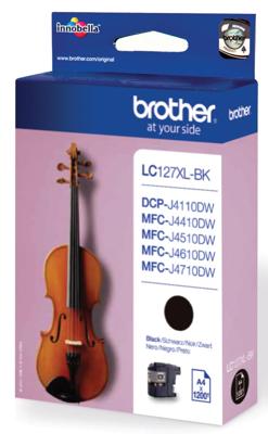 Brother Inktcartridge LC-127XLBK Origineel Zwart LC-127 XL BK