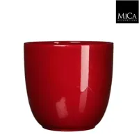 Mica Decorations tusca pot donkerrood 25x28cm - thumbnail