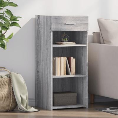 Dressoir 40x42,5x93 cm bewerkt hout grijs sonoma eikenkleur