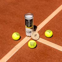 Tennisballen Dunlop D TB TOUR BRILLANCE 3 PET 601620 Geel - thumbnail