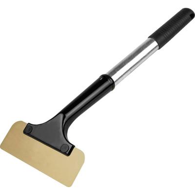 APA Kunststof, Aluminium, Brons IJskrabber (l x b x h) 45 x 140 x 480 mm Bus, Vrachtwagen, Auto, Van, Camper Zwart/zilver, Brons