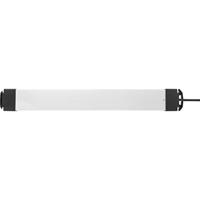 Sygonix SY-4538280 Overspanningsveilige stekkerdoos 6-voudig Zwart, Zilver Randaarde stekker 1 stuk(s) - thumbnail