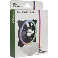 Inter-Tech INTER-TECH - Argus RS-051 RGB - Gehäuselüfter - 120 mm CPU-koellichaam met ventilator Zwart (b x h x d) 120 x 25 x 120 mm - thumbnail
