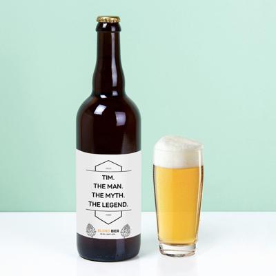 Gepersonaliseerde Bierfles (750ml) The Man
