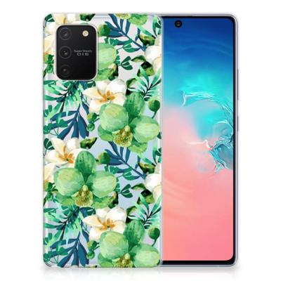 Samsung Galaxy S10 Lite | TPU Case | Orchidee Groen Samsung Galaxy S10 Lite | TPU Case | Orchidee Groen