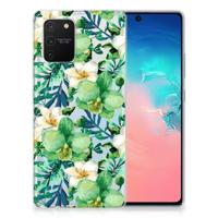 Samsung Galaxy S10 Lite | TPU Case | Orchidee Groen - thumbnail