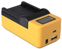 Compacte oplader voor Sony accu NP-BN1 - met LCD en USB aansluiting - thumbnail