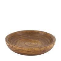 Schaal rond hout Ø35x7cm - thumbnail
