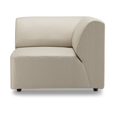 HKliving Jax bank right end Pure Ivory