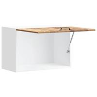 Keukenwandkast Lucca bewerkt hout oud houtkleurig - thumbnail