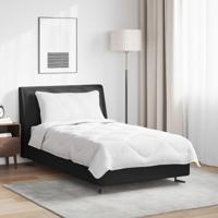 VidaXL Zomer dekbed met kussen 2 pcs wit microvezel - thumbnail